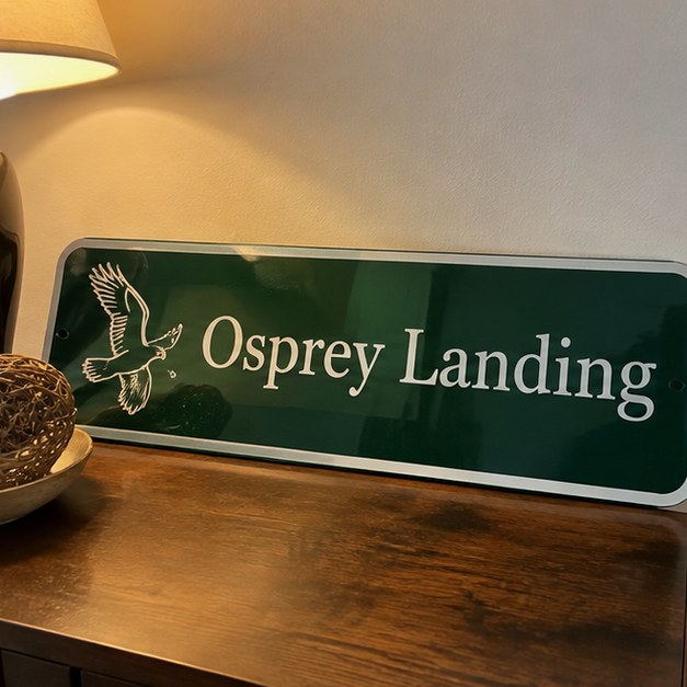 Street signs with logo — customer photo